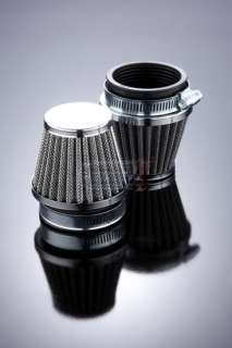 HONDA Motorcycle 50 mm Chrome Cone Power Air Filter  