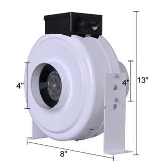 Inch Air Vent CFM Inline Exhaust Duct Fan Blower  