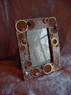 Pre Raphaelite Hand Crafted Jewelry Collage Art Photo Prop Frame 