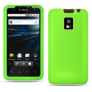 NEON GREEN Silicone Skin Protector Soft Cover Case for LG Optimus 2x 