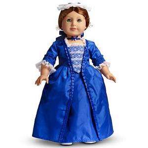 American Girl Doll FELICITYS BLUE HOLIDAY GOWN Dress  