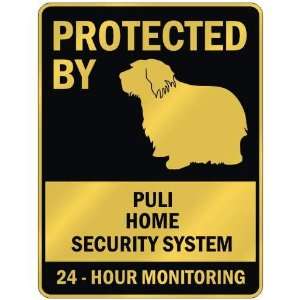  PROTECTED BY  PULI HOME SECURITY SYSTEM  PARKING SIGN 