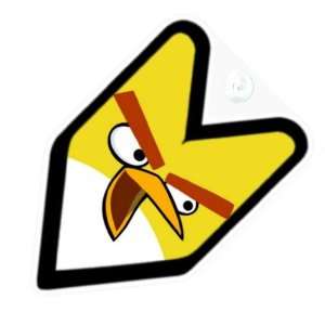  Angry Birds Yellow Bird Car Decal Badge Automotive