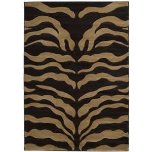   Thing Beige Contemporary Animal Print Rug 2.70 x 7.60.