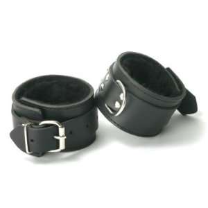   Strict Leather Fur Lined Wrist and Ankle Cuffs
