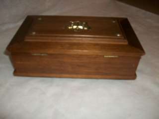 Vintage Wood Jewelry Box S.Sper Bijou  