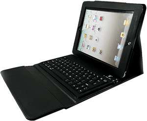 Bluetooth Black For Apple iPad 2 Wireless Keyboard Leather Case Flip 