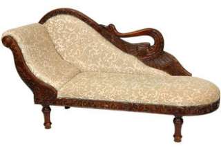 Antique design chaise lounge, over five and a half feet long Hand 