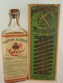 Koenigs Nervine Epilepsy Hysterics Remedy Cure Bottle  