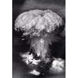  Atomic Bomb Poster, Mushroom Cloud, Nagasaki, Explosion 