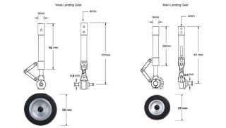 This strut & wheel set is NICE.High Scale CNC Alloy struts w/ alloy 