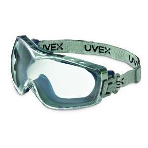 Uvex S3970DF Stealth OTG Safety Goggles, Navy Body, Clear Dura streme 