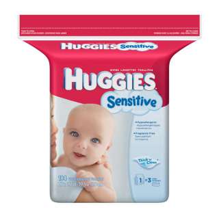 HUGGIES SENSITIVE BABY WIPES, 9 REFILL PACKS, 552 TOTAL WIPES