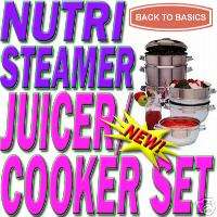 NEW Back to Basics N12 Nutri Steamer Juicer Cooker  