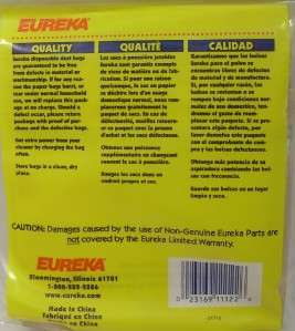Pack of 3 Eureka 61715 Canister Vacuum Cleaner Bags L Series 960 