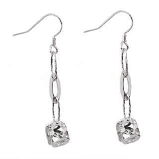 925 Silver Diamond Cut Flower or Ball Drop Earrings  