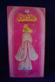 1983 Whitman PINK & PRETTY Barbie PAPER DOLL set Mattel  