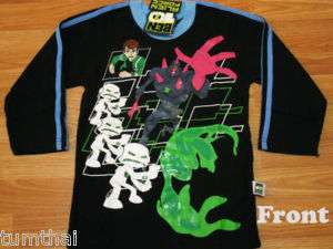 Ben 10 Alien Force Cotton T Shirt #373 BLK ML age 12 14  