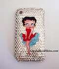 iphone 4 or 3 betty boop case cover made with swarovski $ 188 01 time 