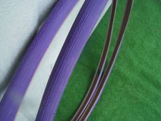 TWO ALL PURPLE BIKE TIRES / TUBES 27 x 1 1/4 NEW  