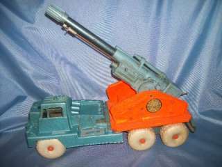 Vintage Marx Toy Big Shot Cannon Missile Truck for Parts Restoration 