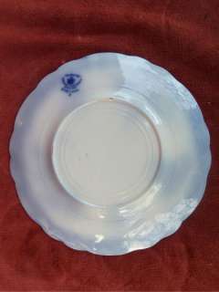 Three TOURAINE Stanley Pottery Flow Blue Plates 8 &5/8  