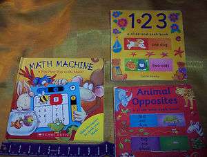   CHILDRENS HARDCOVER FUN LEARNING BOOKS,MATH MACHINE,1 2 3 &MORE  