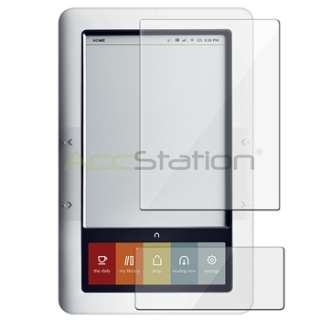 For Nook 1st 2 LCD Screen Protectors+Leather Cover Case+LED Book 