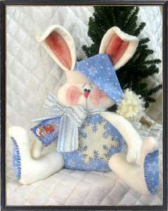   ~SNOWFLAKE~Winter Bunny Shelf Sitter~PATTERN #167 ♥♥  