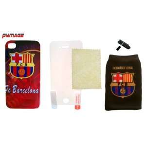 FC Barcelona iPhone 4 Case (Design #2) (AT&T iPhone Only) + 5x 