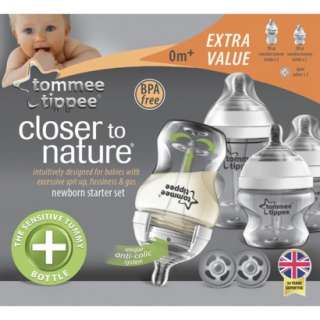 Tommee Tippee Closer To Nature Sens Tum Start Kit   Clear.Opens in a 