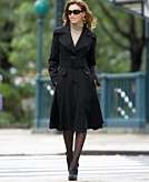    Donatella Belted Swing Skirt Coat  