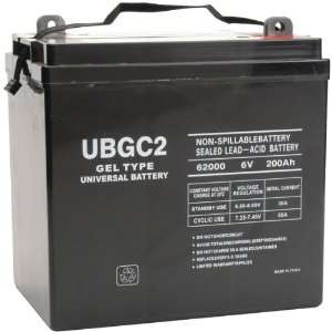   40703 UB GC2 (GOLF CART) GEL, SEALED LEAD ACID BATTERY Electronics