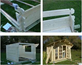All natural wood garden storage shed,   