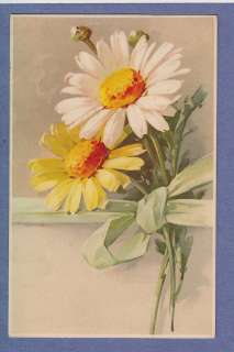 0411* A/S CATHERINE KLEIN VINTAGE PC BOUQUET OF DAISES FLOWERS M&B 