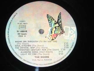  first Doors album  Original French press LP on the butterfly 