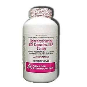  Diphenhydramine HCL [Compare to Benedryl] 25 mg, 1000 