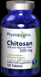 Chitosan 500 mg 120 tabs by PhysioLogics 716963049429  