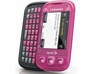 Samsung SEEK SPH M350 Pink Sprint Cell Phone slider keyboard EVDO 3G 