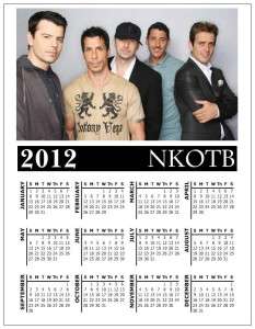 New Kids on The Block Photo 2012 Calendar Magnet NKOTB  