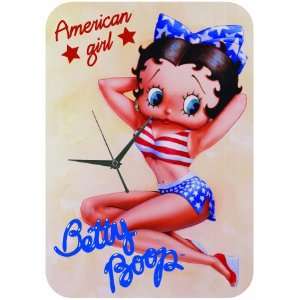  Betty Boop American Pin Up Girl Glass Clock