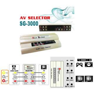   Audio Video switch selector 3 XBOX DVD CD VCR 8mm [mecstylecom]  