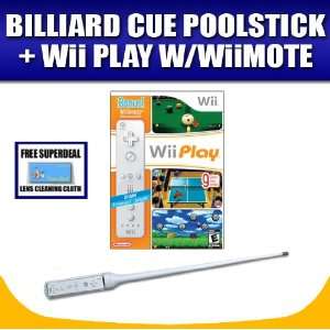   FREE Wii Remote Controller + Billiard Cue Pool Stick Kit Electronics
