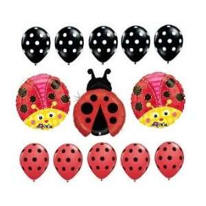  Ladybug polka dots Birthday Party Supplies Balloon Decorations 