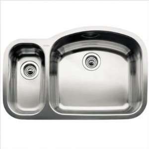 Blanco Sinks 510 882R BBlanco Undermount Wave 1 3 4 Stainless Steel