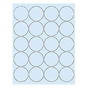  (6 SHEETS) 120 2 Blank Round Circle Blue Stickers for 