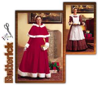 Victorian Christmas Dress/Cape SEWING PATTERN Mrs Santa  