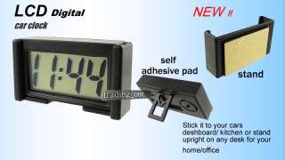 LCD DIGITAL CAR CLOCK DASHBOARD DESK DATE TIME HM050 D  