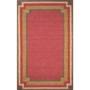  Ravella Border Red Indoor / Outdoor Rug Size 36 x 56 