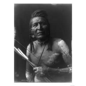  Native American Indian Bow and Arrows Curtis Photograph 